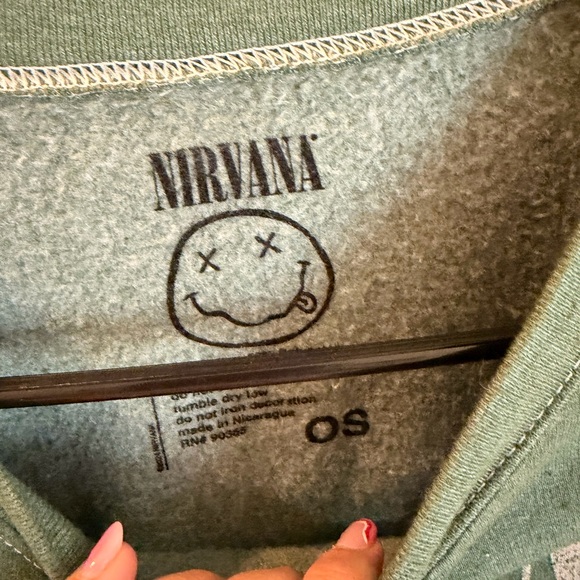 Urban Outfitters Green Nirvana Graphic Sweater - Picture 2 of 3